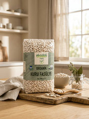 Pişirmeye hazır organik kuru fasulye 1 kg