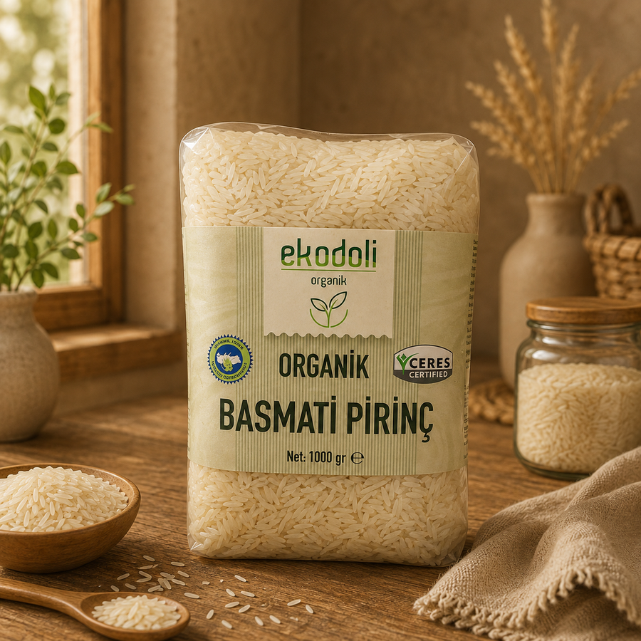 Hint ve Orta Doğu yemekleri için organik pirinç