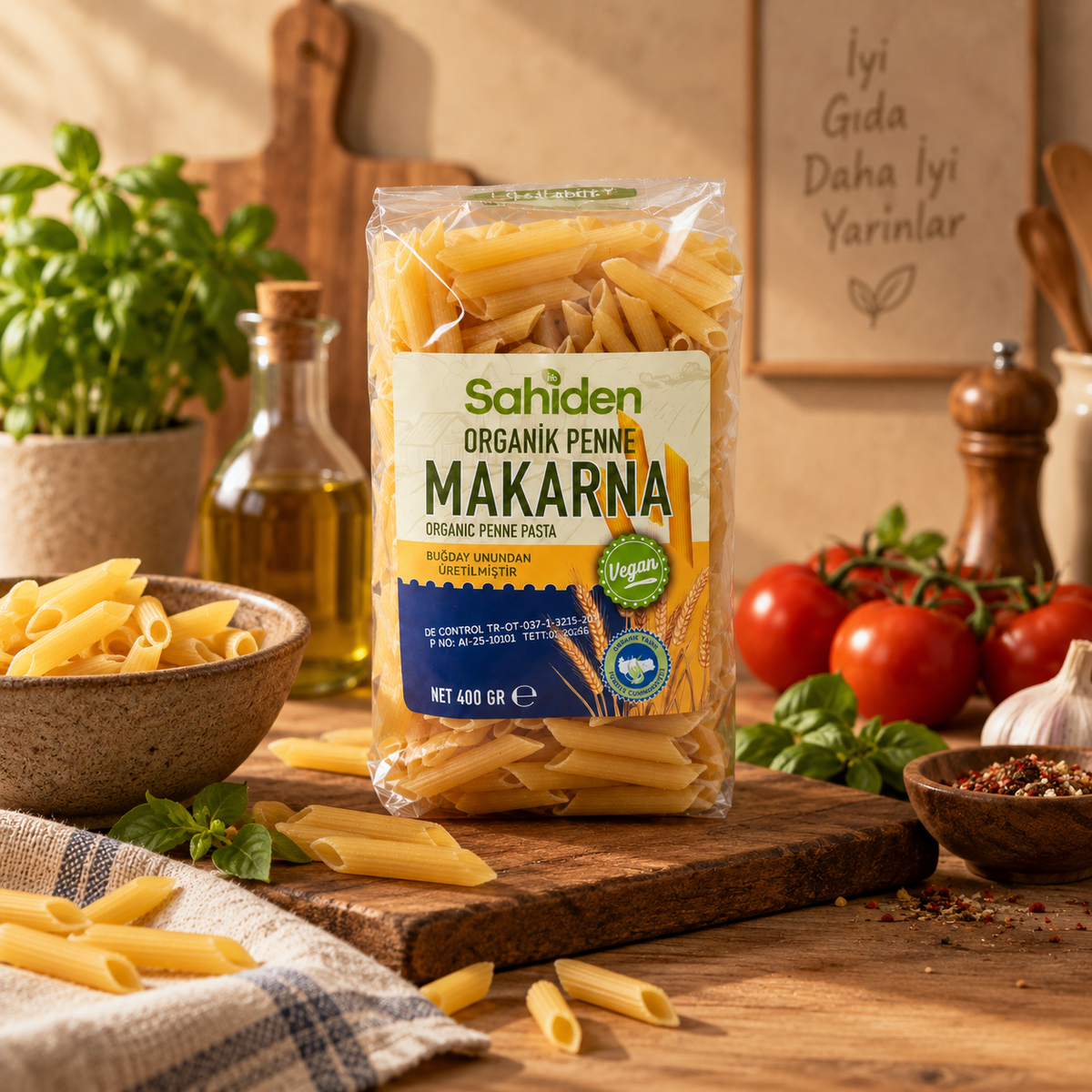 Organik kalem makarna 400 g