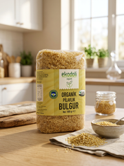 Vegan beslenmeye uygun organik pilavlık bulgur