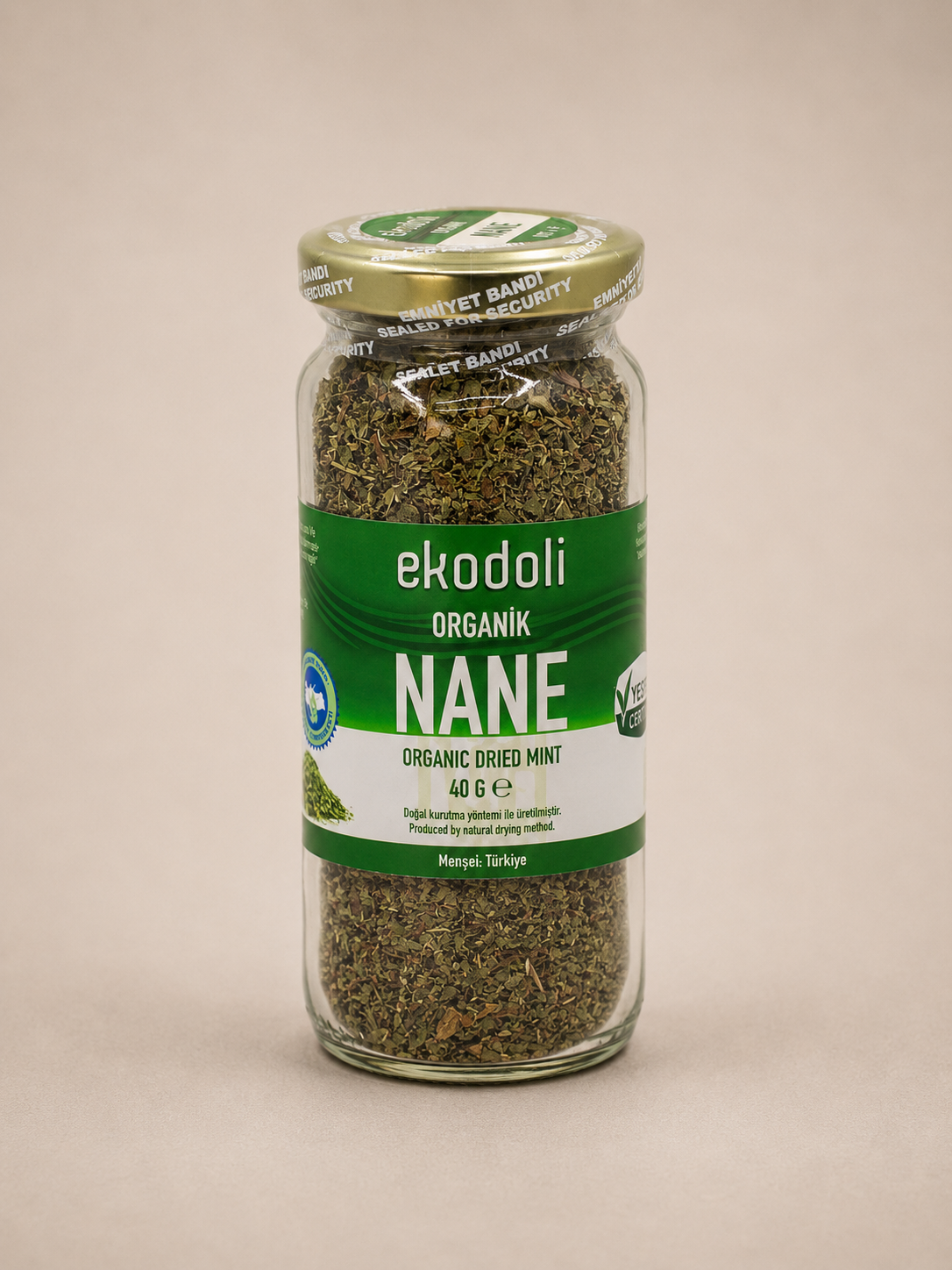 Katkısız organik nane baharatı 40 gram