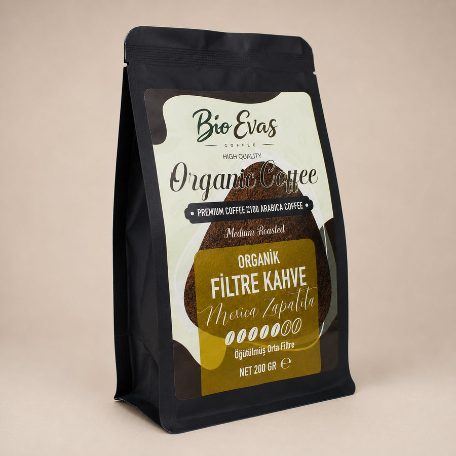 Filtre kahve makinesi için organik öğütülmüş kahve 200 g