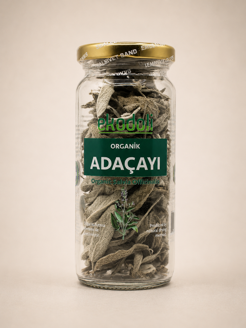 Organik kurutulmuş adaçayı yaprakları 8 gram