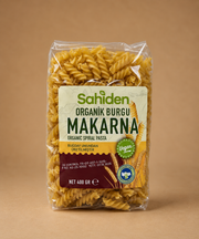 Organik sade burgu makarna