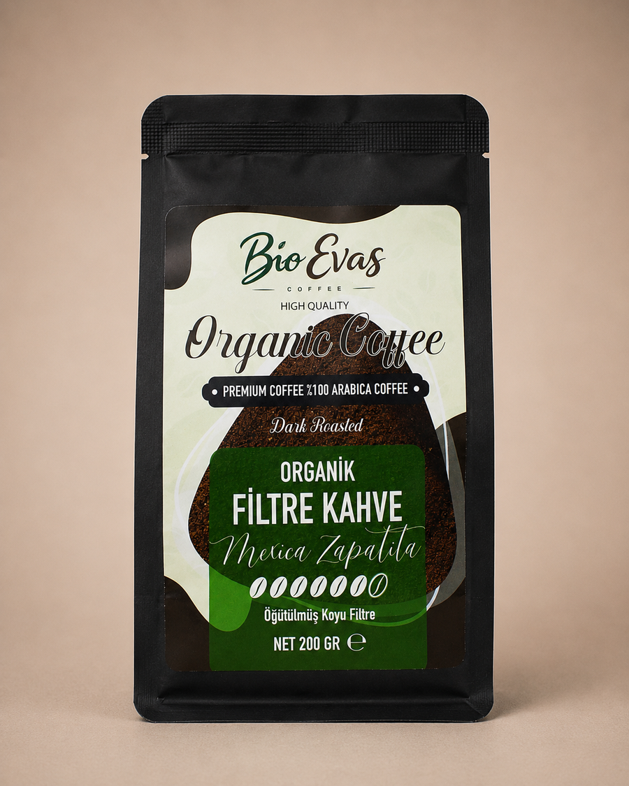 Kakao ve bitter çikolata notalı koyu kavrum filtre kahve fincanı.