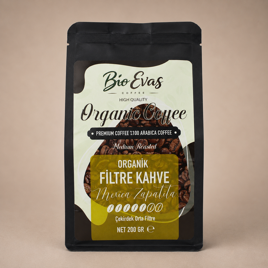 Meksika Chiapas organik Arabica çekirdek kahve