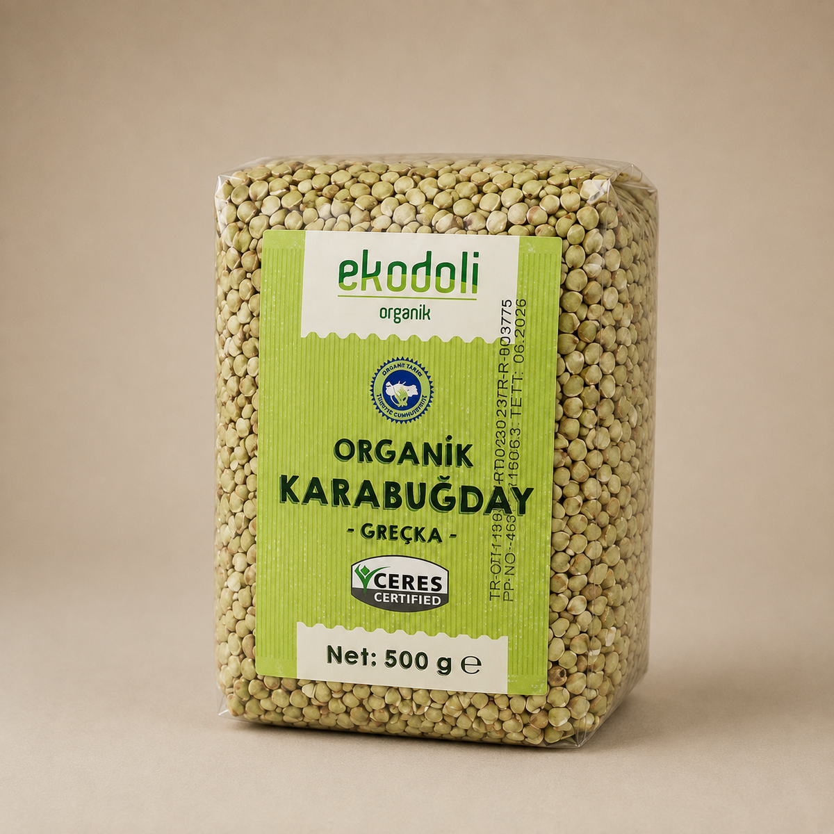 Organik karabuğday tohumlarından üretilen greçka