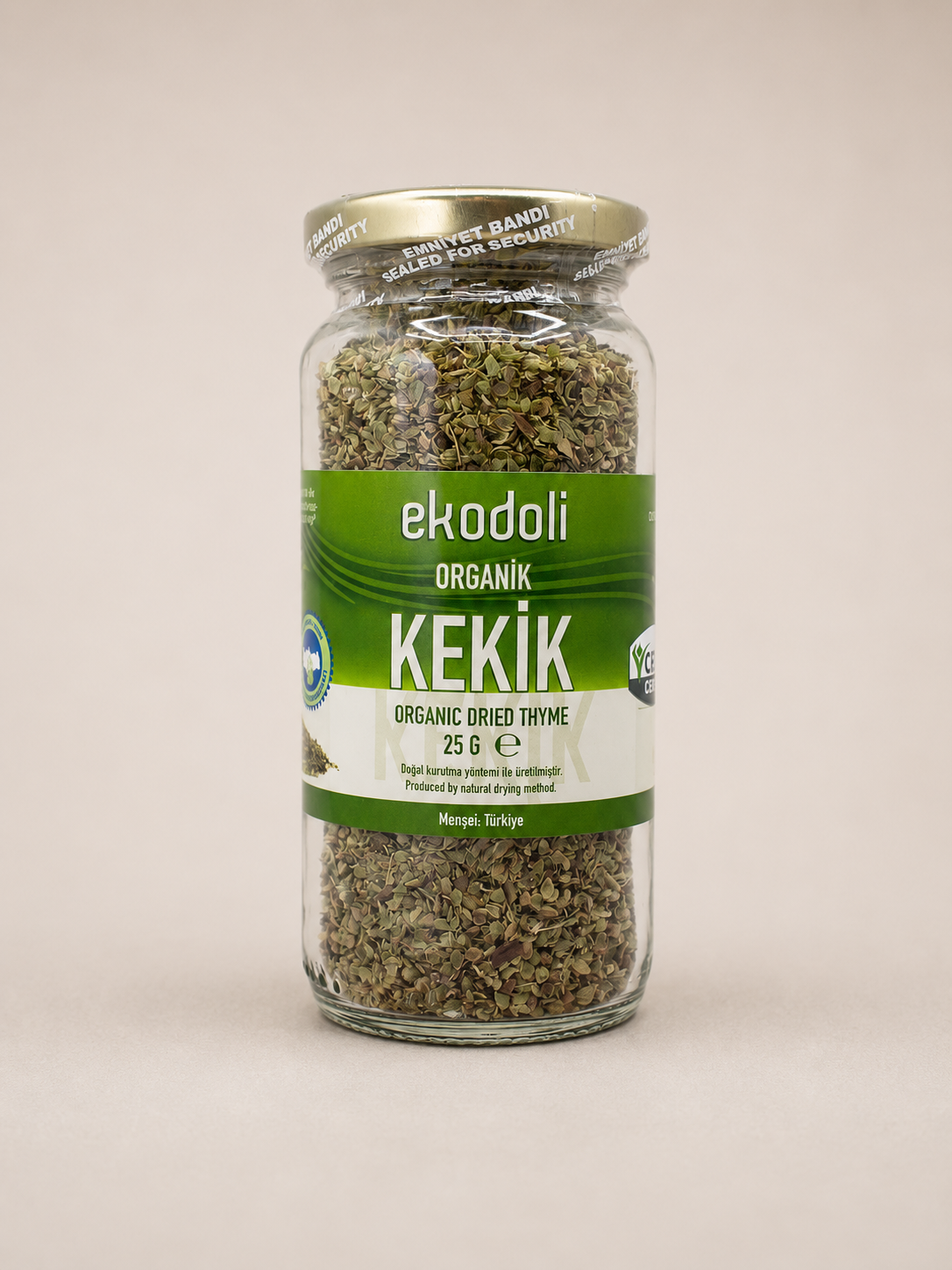 Doğal aromalı organik kekik 25 gram