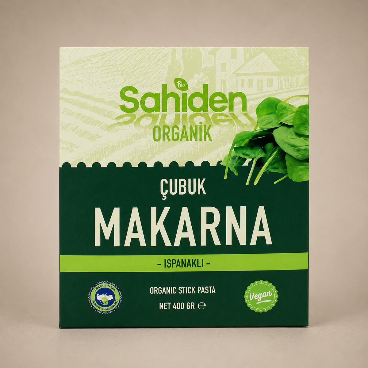 Sebzeli organik çubuk makarna 400 g