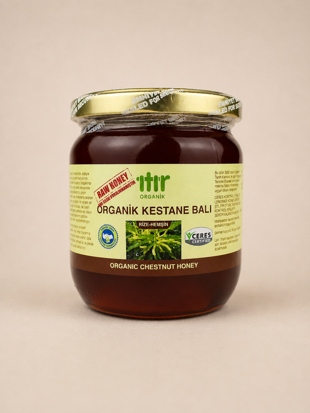 Kahvaltılık organik kestane balı 500 gram