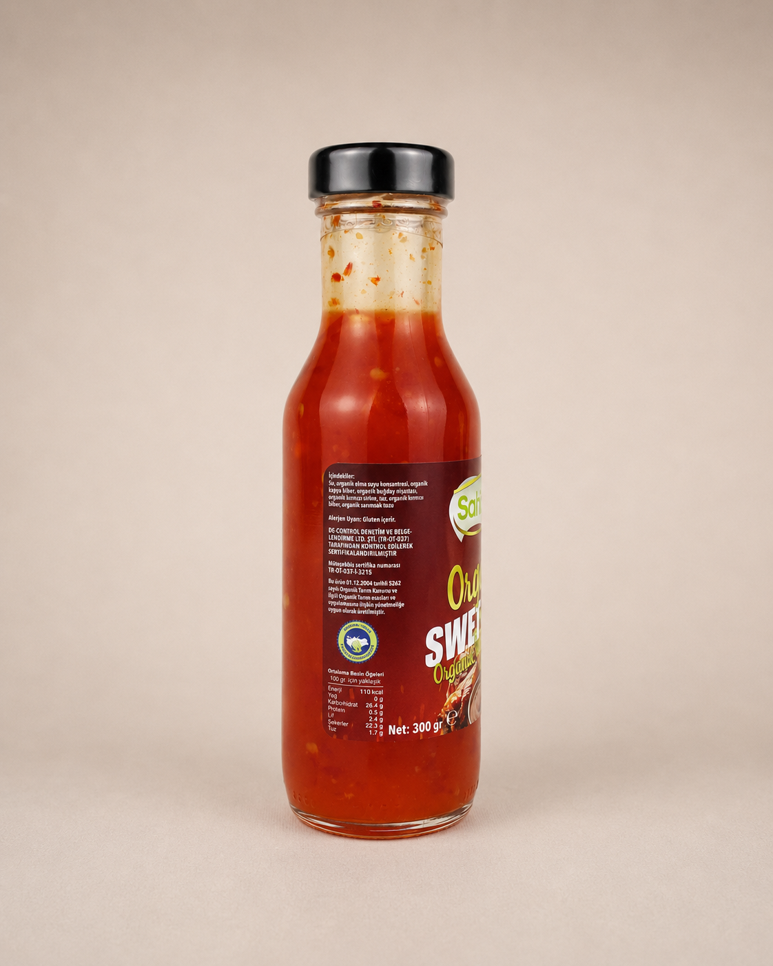 Organik Sweet Chili Sos 300 g cam şişe