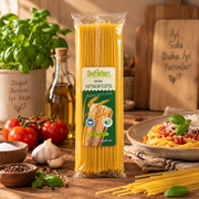 Organik durum buğdayı spagetti makarnası