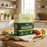 Yerli üretim organik tam buğday makarnası