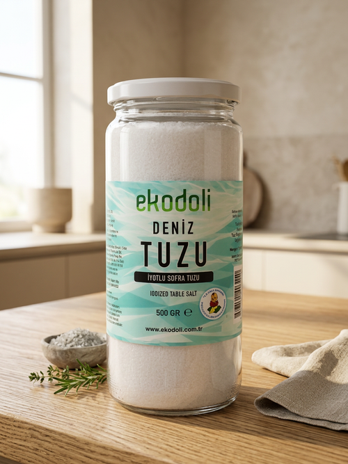 Deniz suyundan elde edilen iyotlu sofralık tuz 500 g