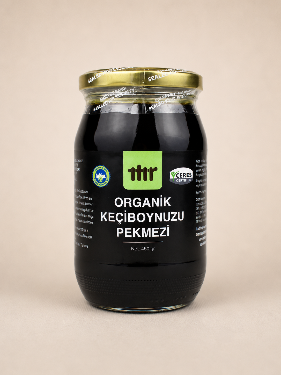 Itır Organik Keçiboynuzu Pekmezi 450 g cam kavanoz