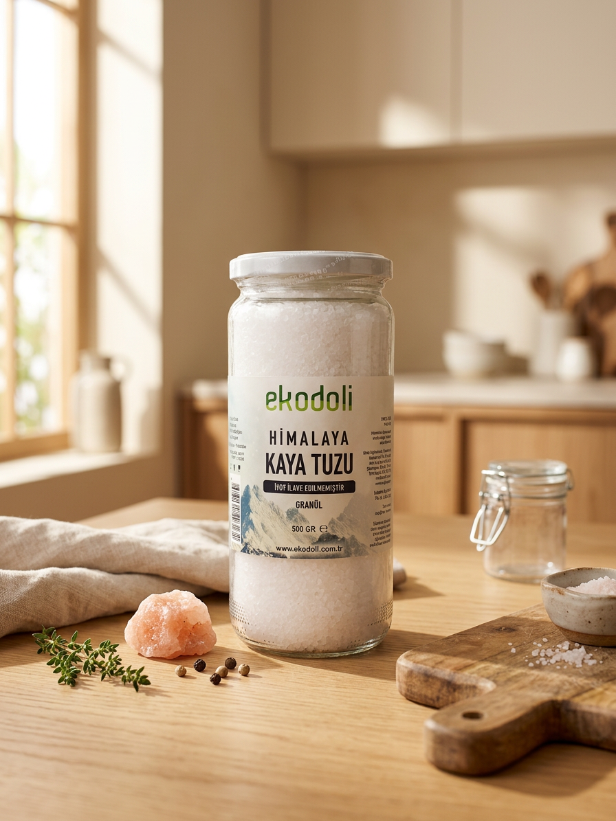Tuz değirmeni için granül Himalaya tuzu 500 g