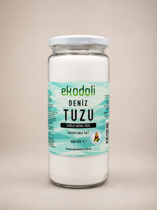 Günlük kullanıma uygun iyotlu deniz tuzu 500 gram